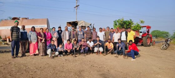 श्रमदानातून वृक्षलागवड