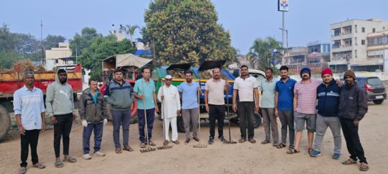 ग्रामपंचायत मलठण सप्ताह 19 दिनांक 1/2/2026रोजी श्रमदानातून कचरा गोळा करणे व झाडांची आळी करणे इत्यादी कामे करण्यात आले